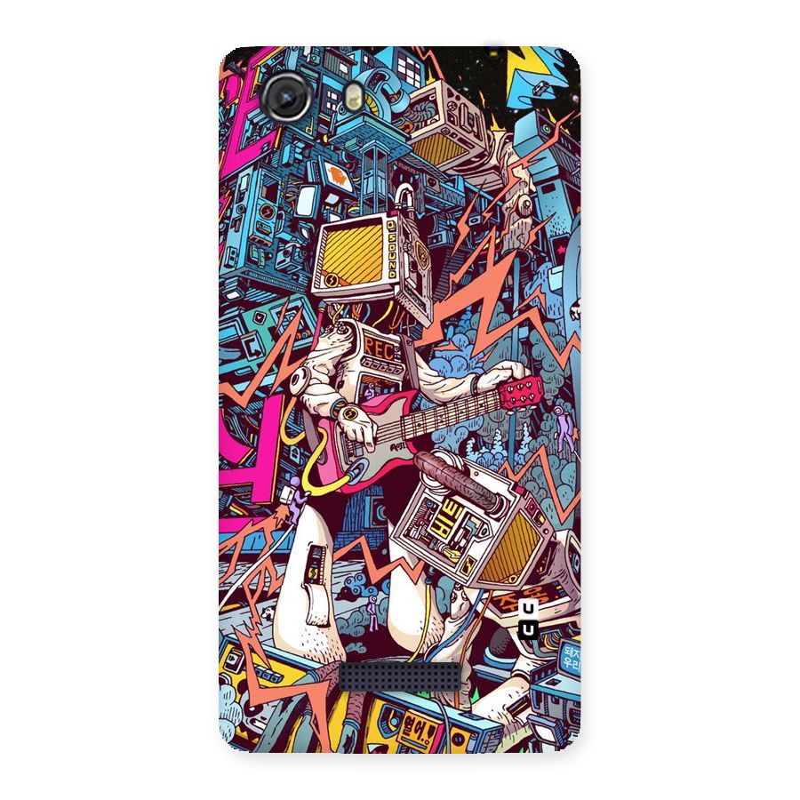 Electric Colors Back Case for Micromax Unite 3