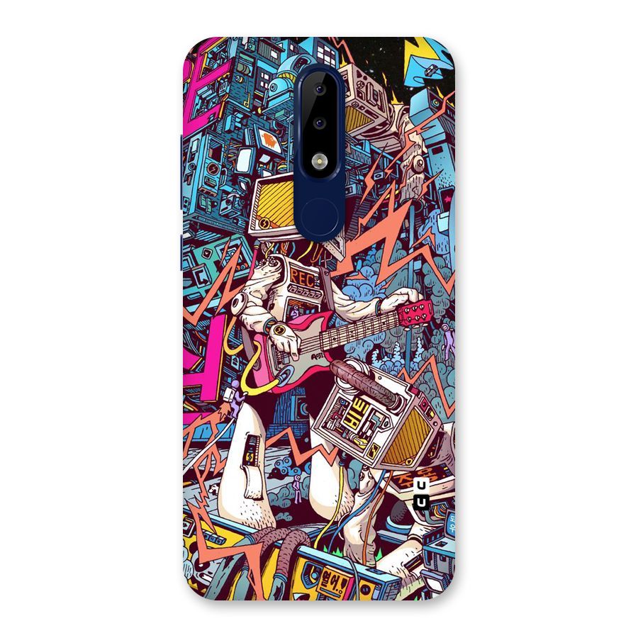 Electric Colors Back Case for Nokia 5.1 Plus