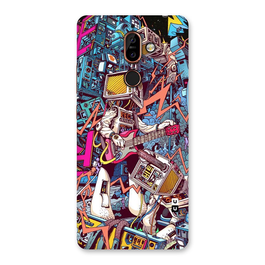 Electric Colors Back Case for Nokia 7 Plus