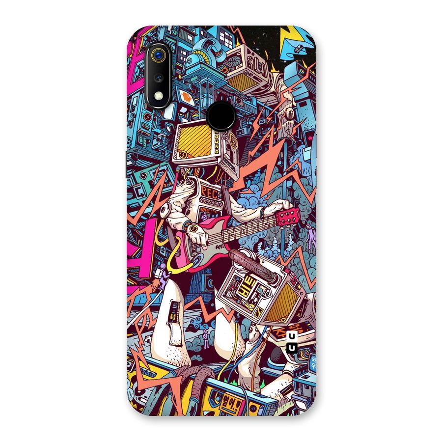 Electric Colors Back Case for Realme 3