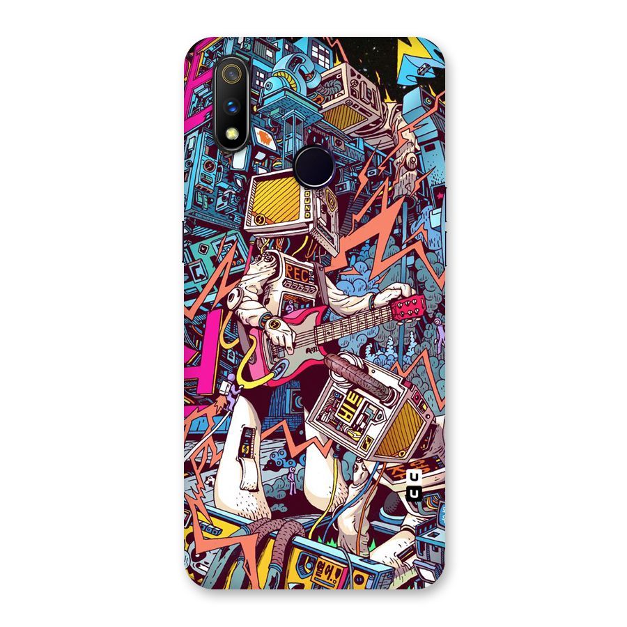 Electric Colors Back Case for Realme 3 Pro