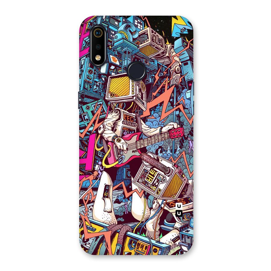 Electric Colors Back Case for Realme 3i