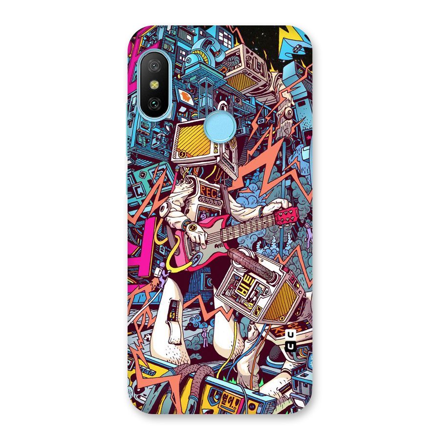 Electric Colors Back Case for Redmi 6 Pro