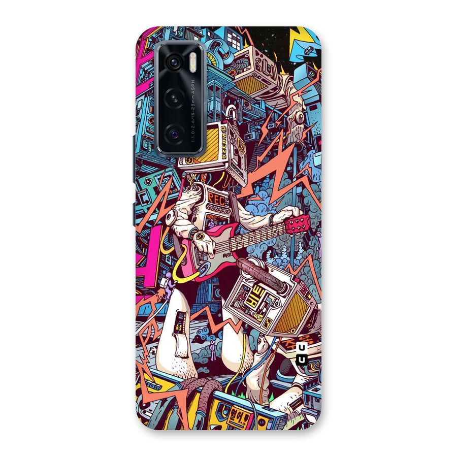 Electric Colors Back Case for Vivo V20 SE