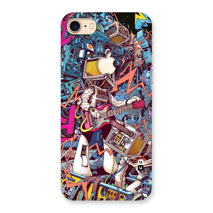 Electric Colors Back Case for iPhone 7 Apple Cut