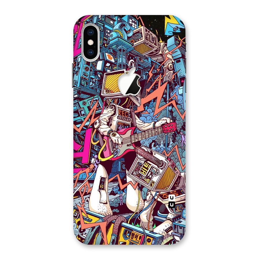 Electric Colors Back Case for iPhone XS Max Apple Cut