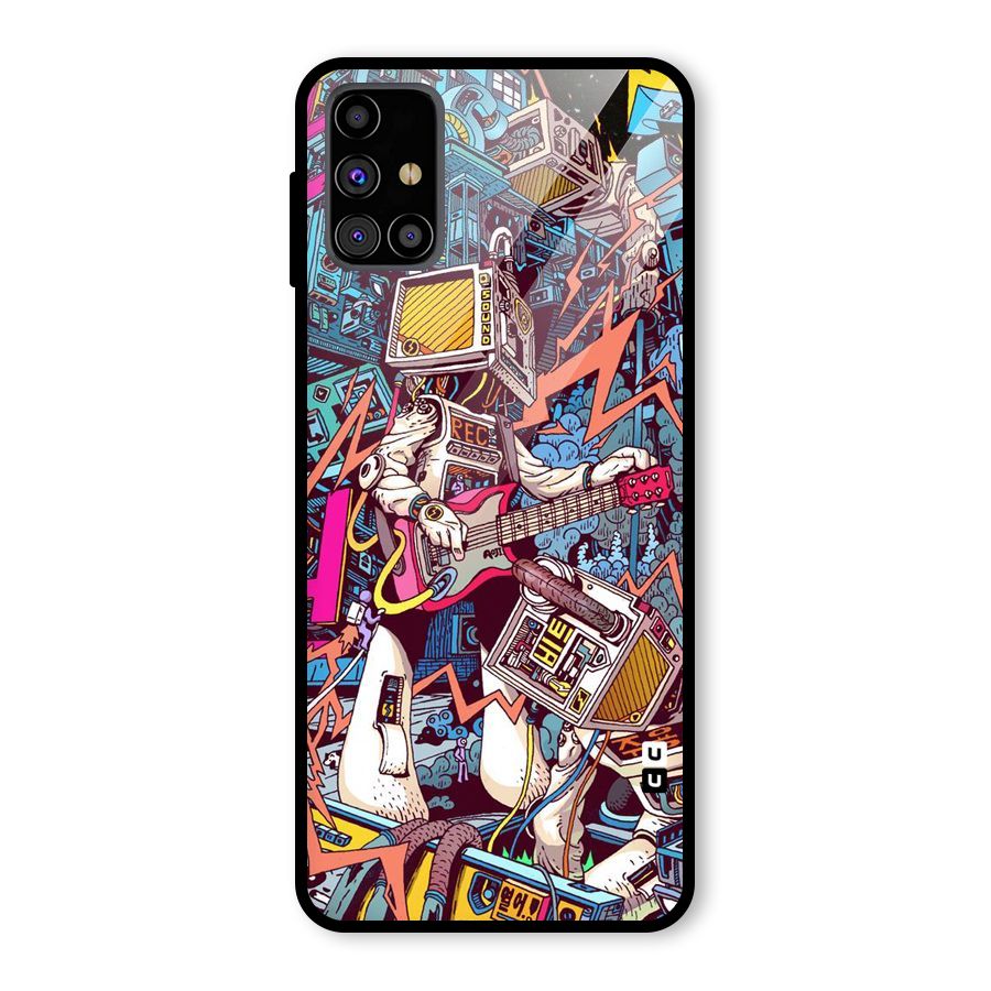 Electric Colors Glass Back Case for Galaxy M31s