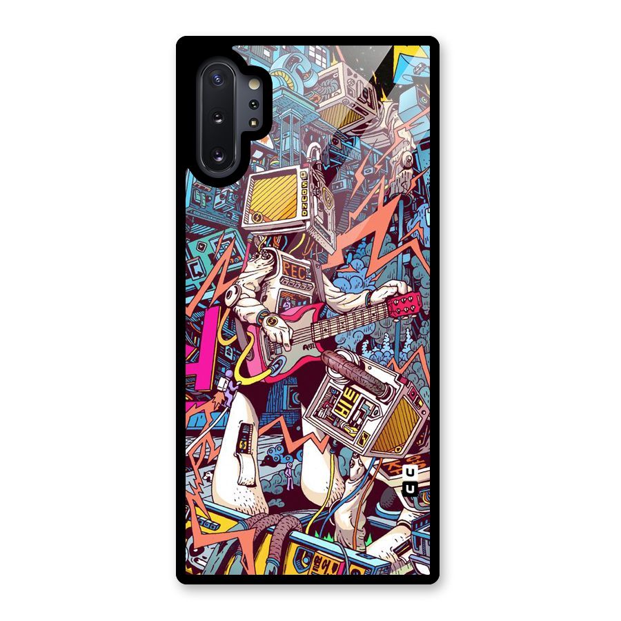 Electric Colors Glass Back Case for Galaxy Note 10 Plus