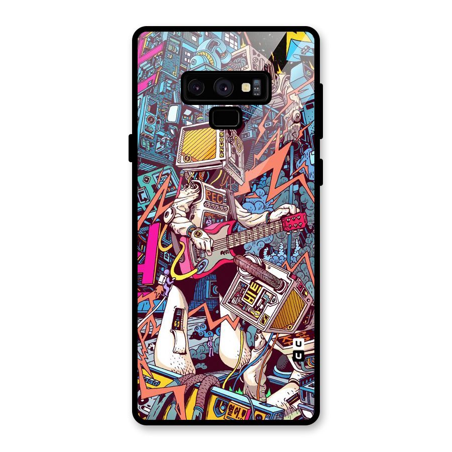 Electric Colors Glass Back Case for Galaxy Note 9
