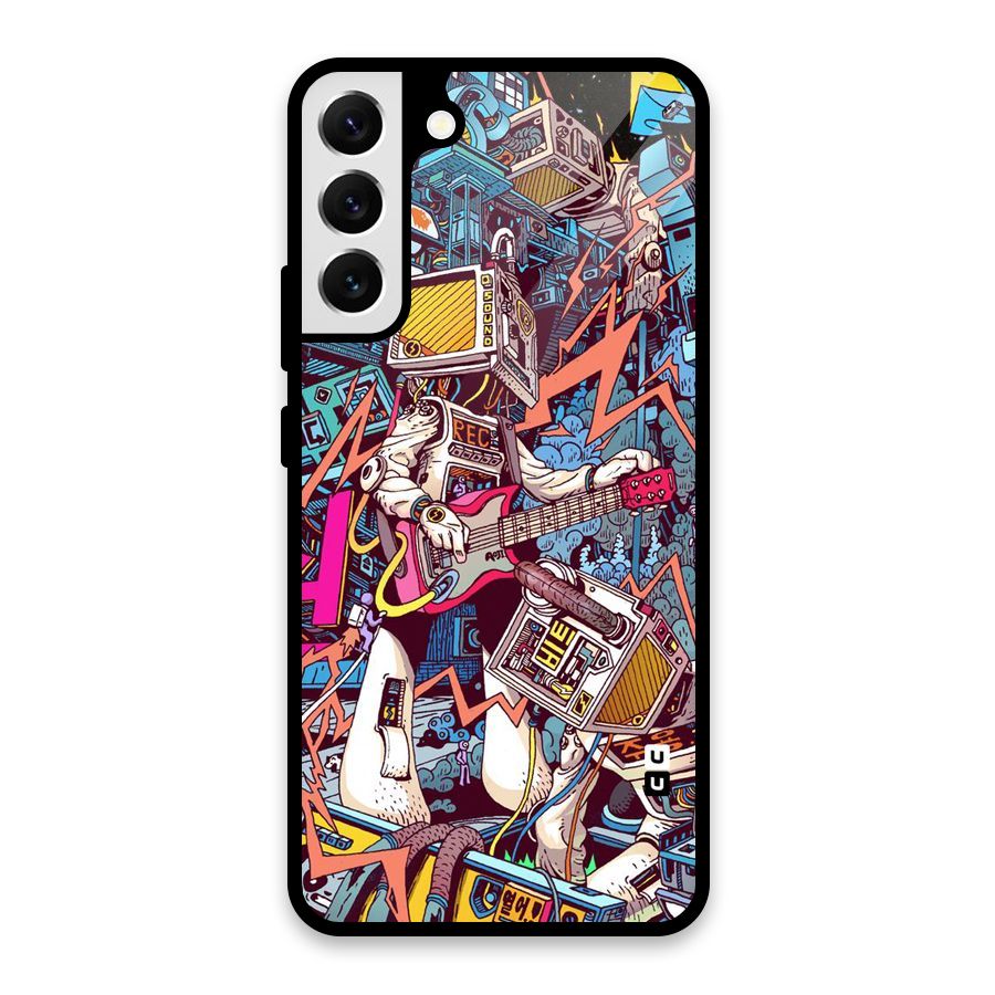 Electric Colors Glass Back Case for Galaxy S22 Plus 5G