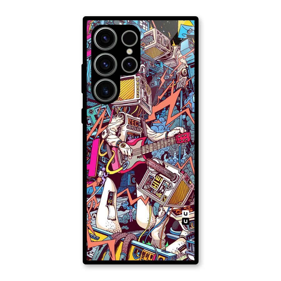 Electric Colors Glass Back Case for Galaxy S23 Ultra