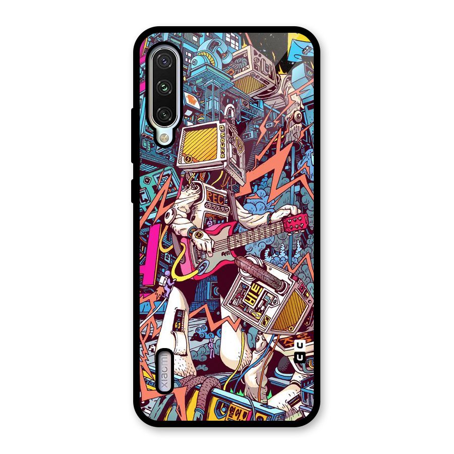 Electric Colors Glass Back Case for Mi A3