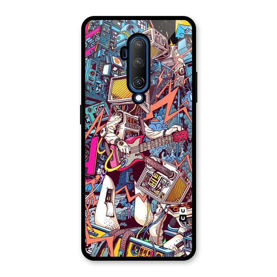 Electric Colors Glass Back Case for OnePlus 7T Pro