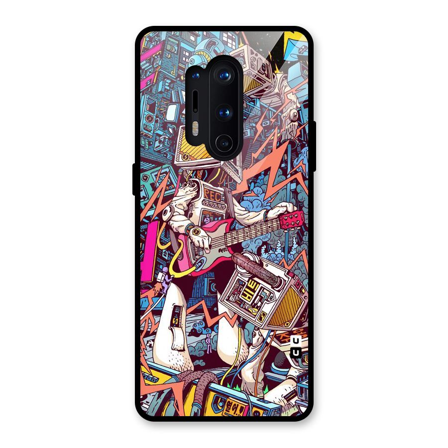Electric Colors Glass Back Case for OnePlus 8 Pro
