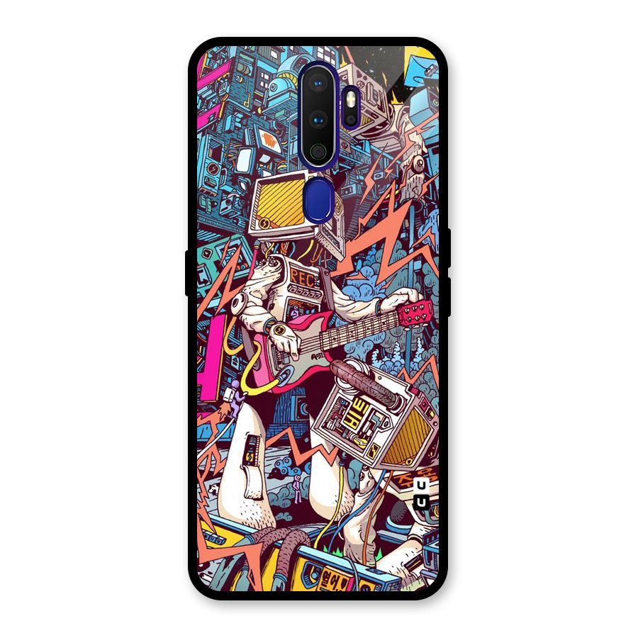 Electric Colors Glass Back Case for Oppo A9 (2020)