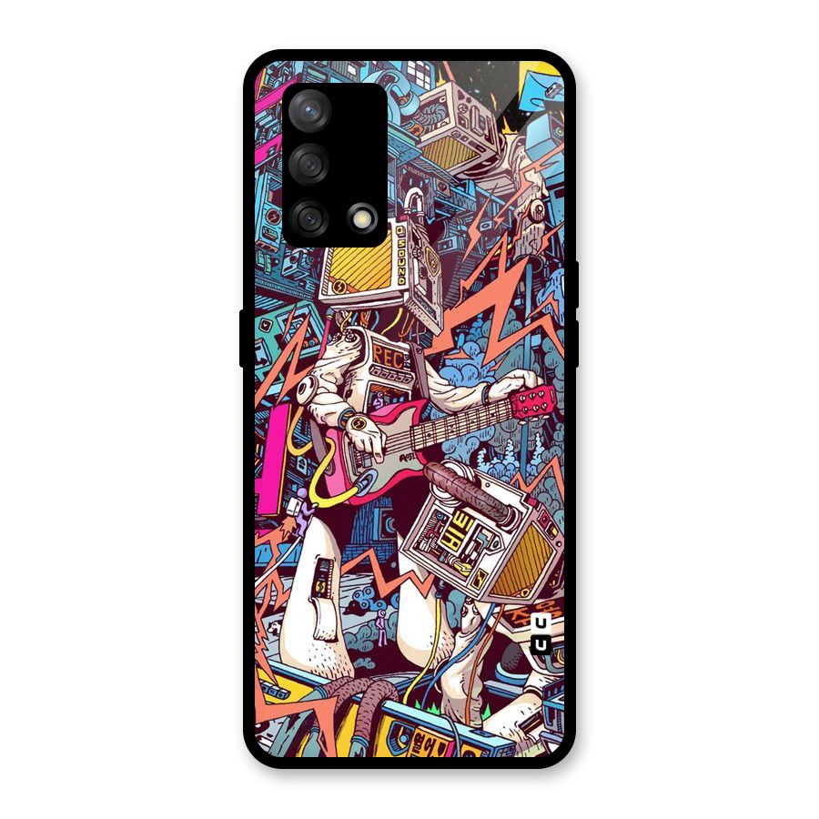 Electric Colors Glass Back Case for Oppo F19