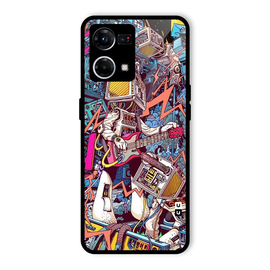 Electric Colors Glass Back Case for Oppo F21 Pro 5G