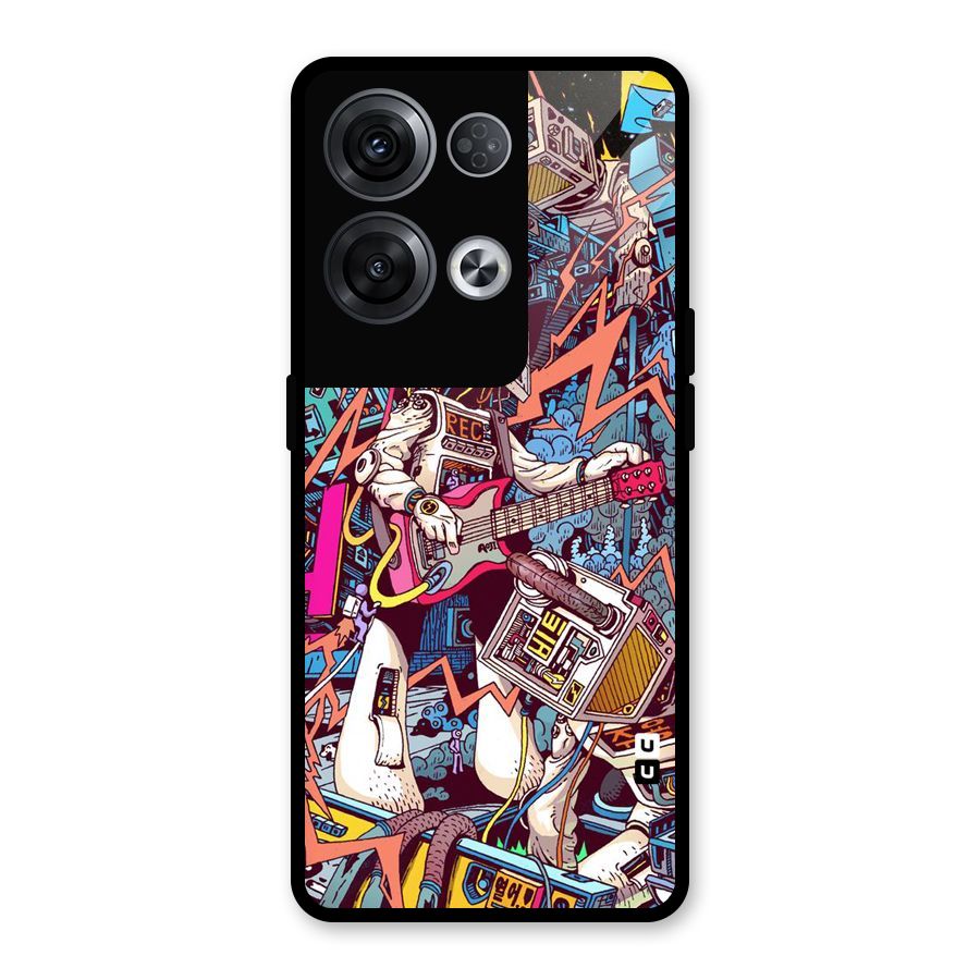 Electric Colors Glass Back Case for Oppo Reno8 Pro 5G