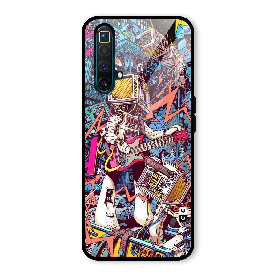Electric Colors Glass Back Case for Realme X3