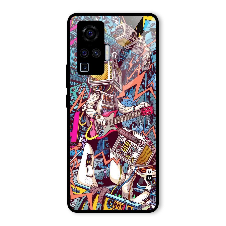 Electric Colors Glass Back Case for Vivo X50 Pro