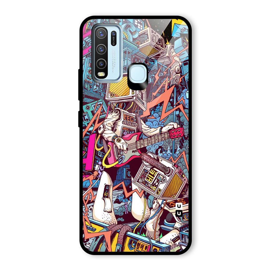 Electric Colors Glass Back Case for Vivo Y50