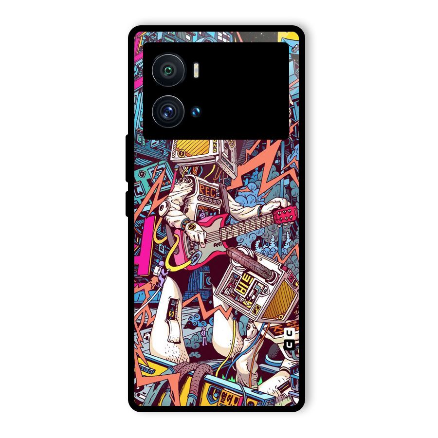 Electric Colors Glass Back Case for Vivo iQOO 9 Pro