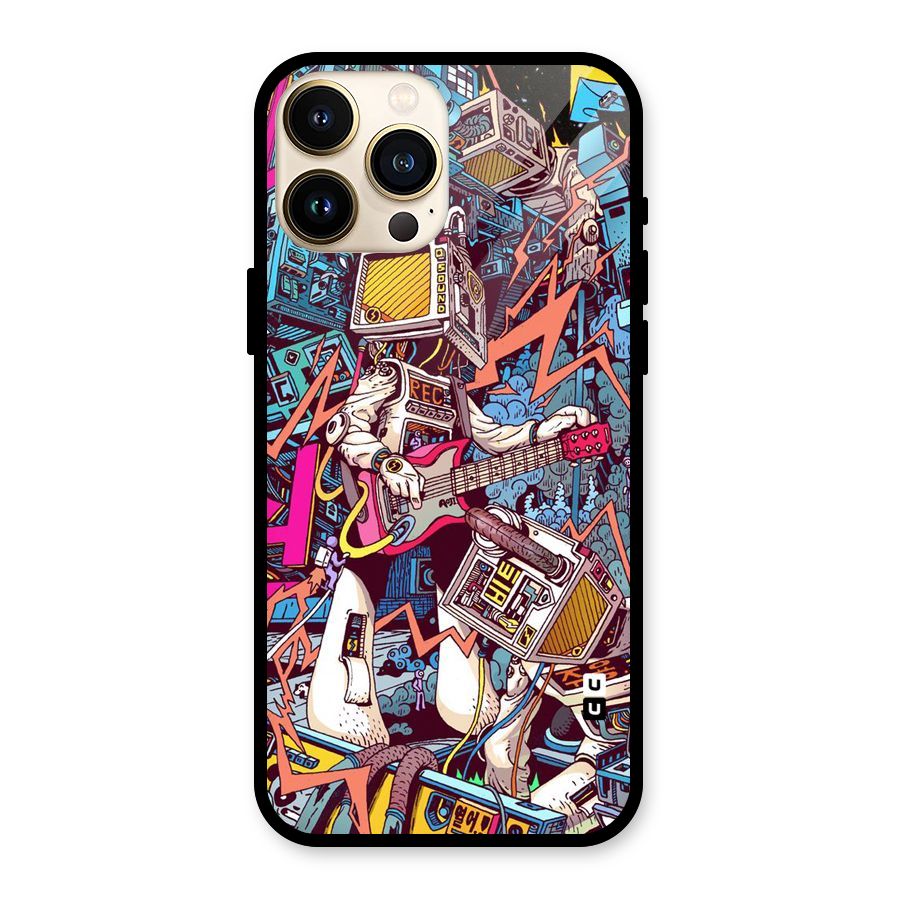 Electric Colors Glass Back Case for iPhone 13 Pro Max