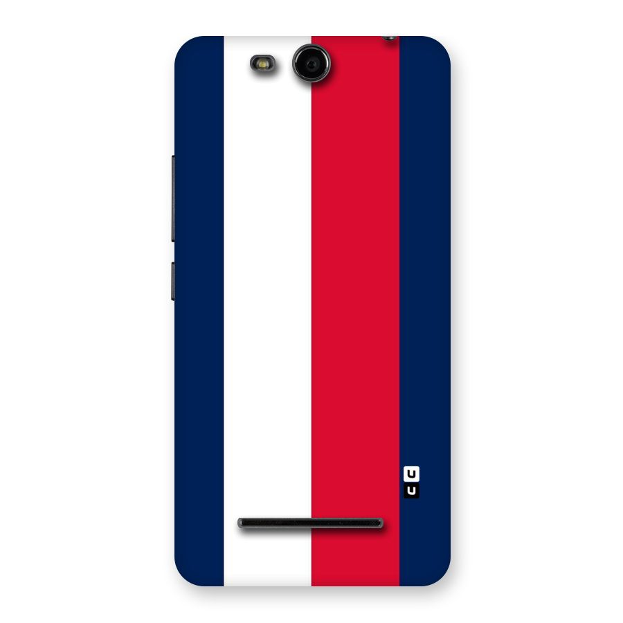 Electric Colors Stripe Back Case for Micromax Canvas Juice 3 Q392