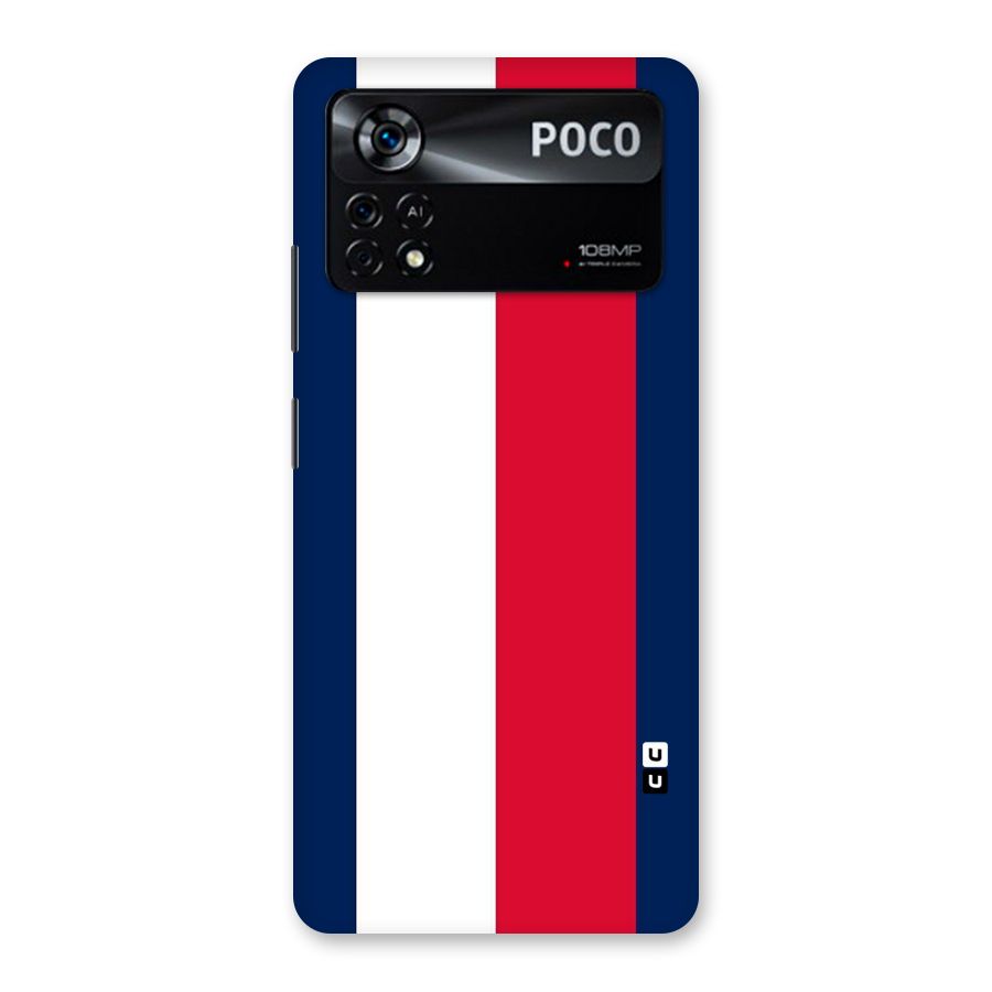Electric Colors Stripe Back Case for Poco X4 Pro 5G