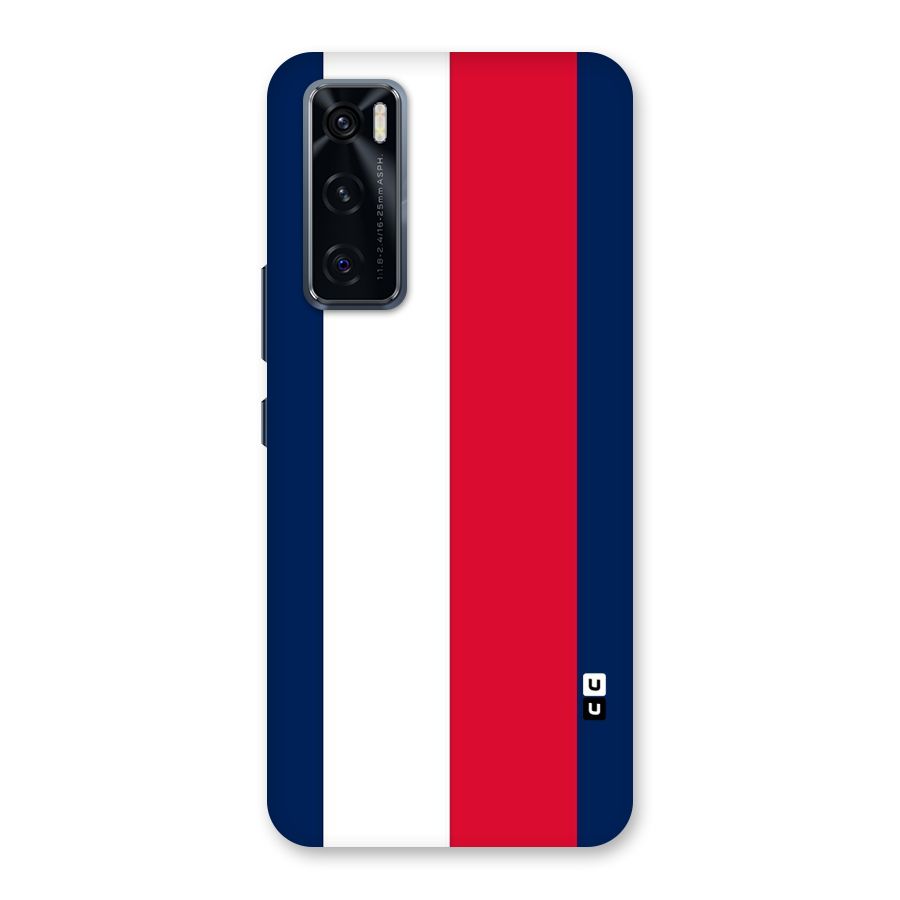 Electric Colors Stripe Back Case for Vivo V20 SE