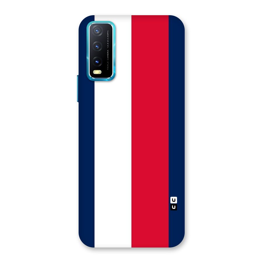Electric Colors Stripe Back Case for Vivo Y20s