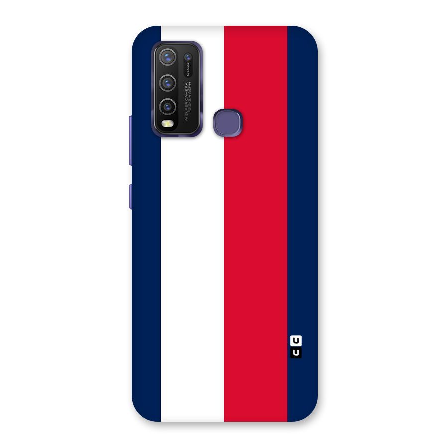 Electric Colors Stripe Back Case for Vivo Y30