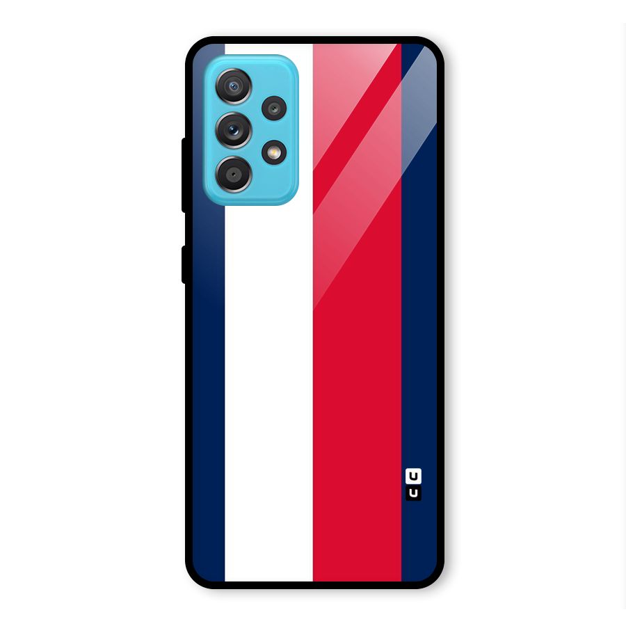 Electric Colors Stripe Glass Back Case for Galaxy A52s 5G