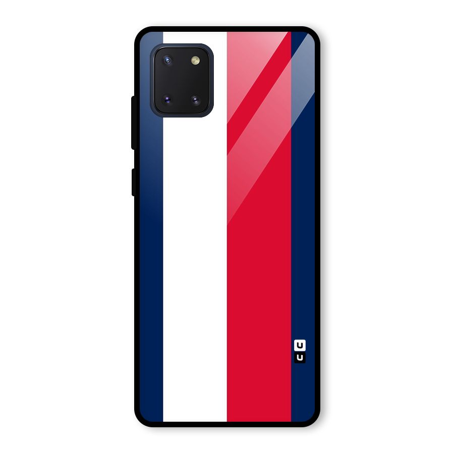 Electric Colors Stripe Glass Back Case for Galaxy Note 10 Lite