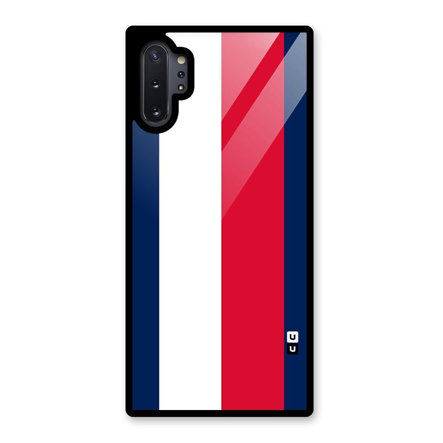 Electric Colors Stripe Glass Back Case for Galaxy Note 10 Plus