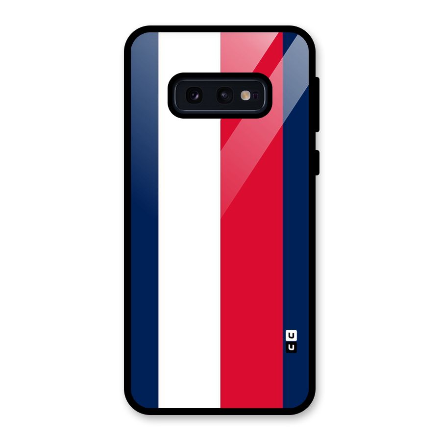 Electric Colors Stripe Glass Back Case for Galaxy S10e