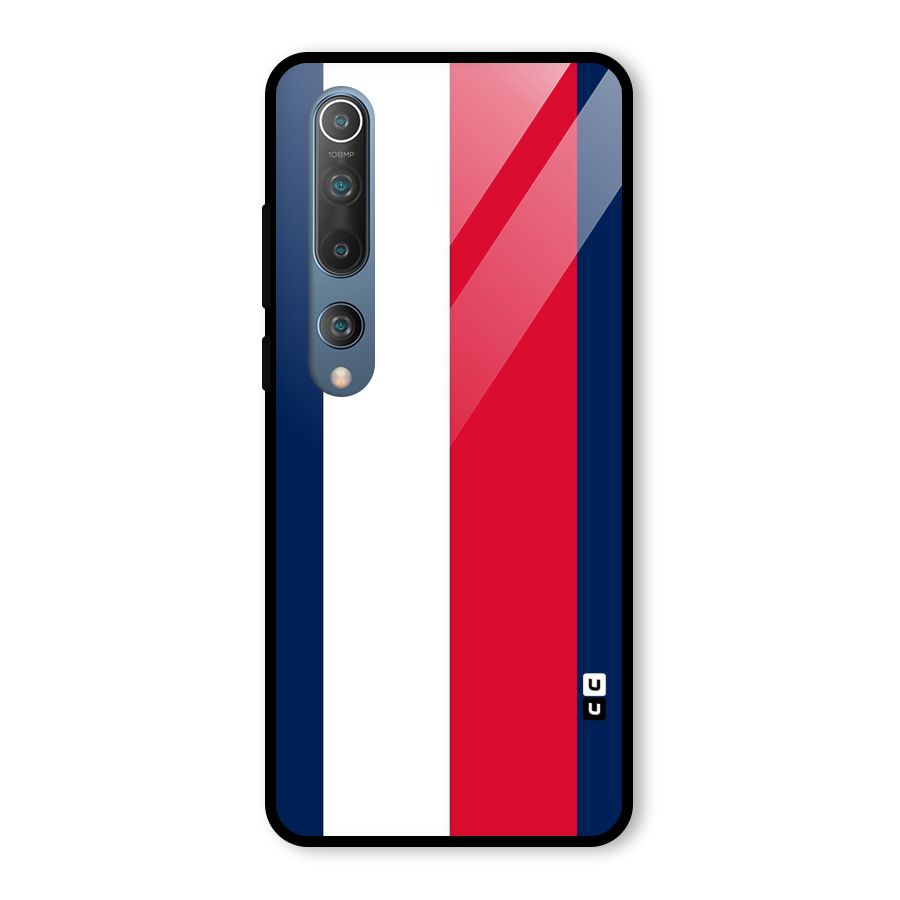 Electric Colors Stripe Glass Back Case for Mi 10