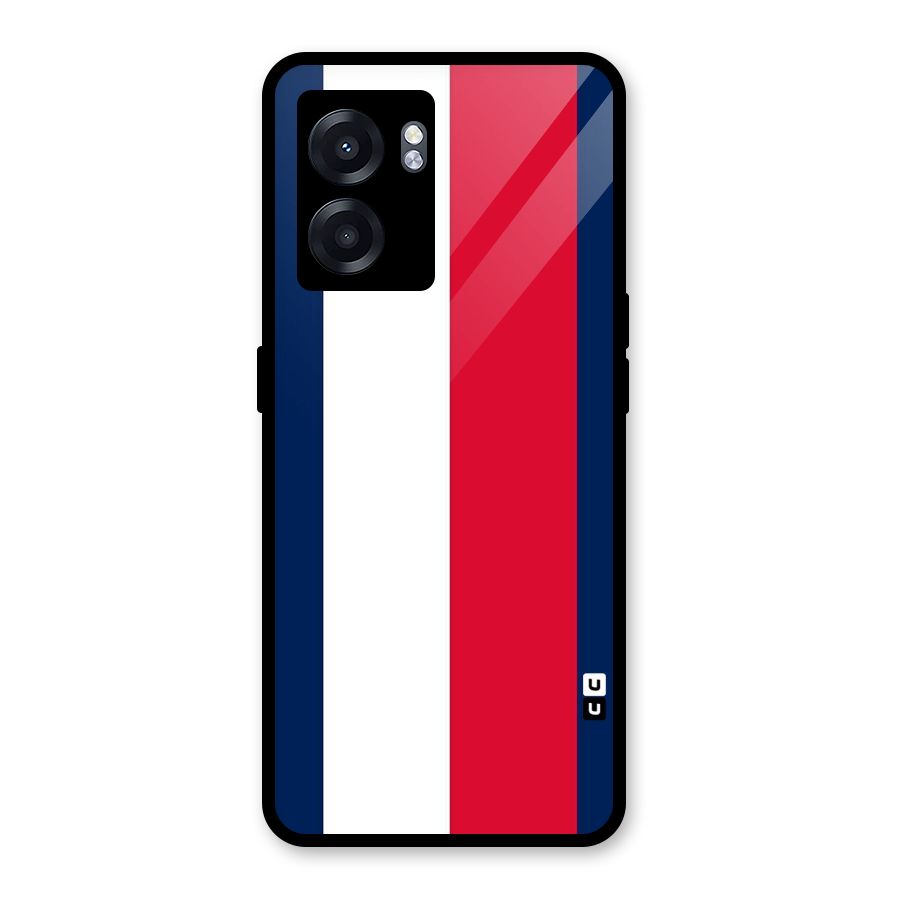 Electric Colors Stripe Glass Back Case for Oppo K10 (5G)
