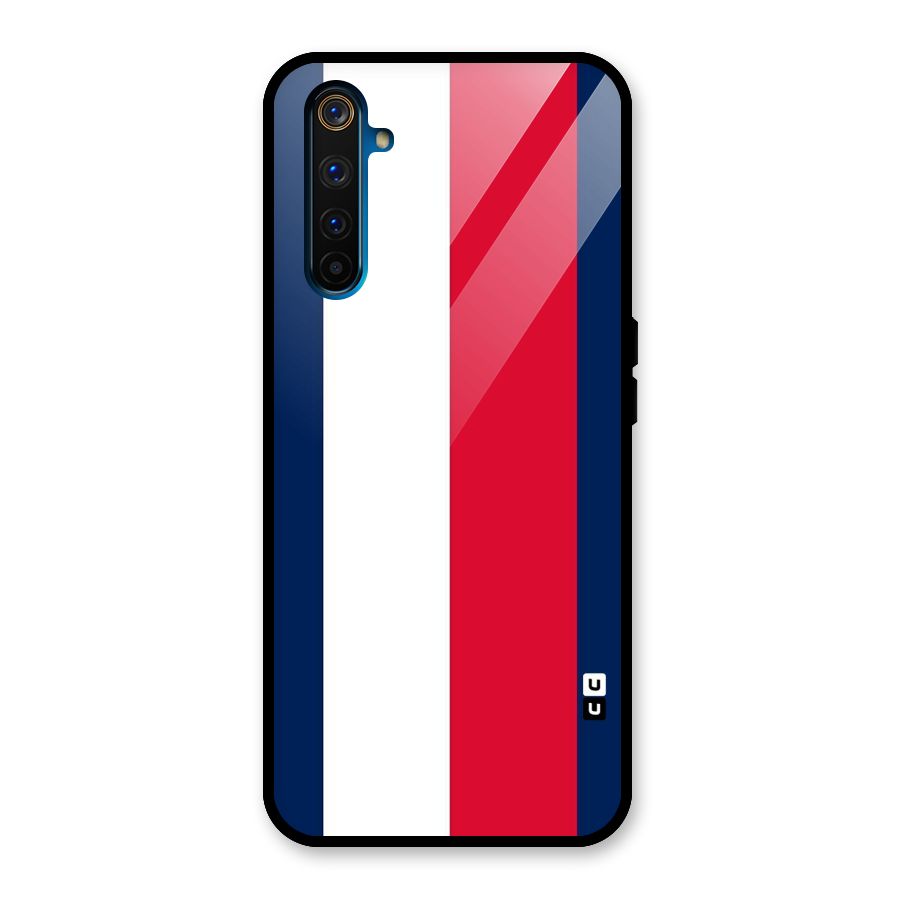 Electric Colors Stripe Glass Back Case for Realme 6 Pro