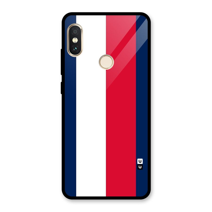 Electric Colors Stripe Glass Back Case for Redmi Note 5 Pro