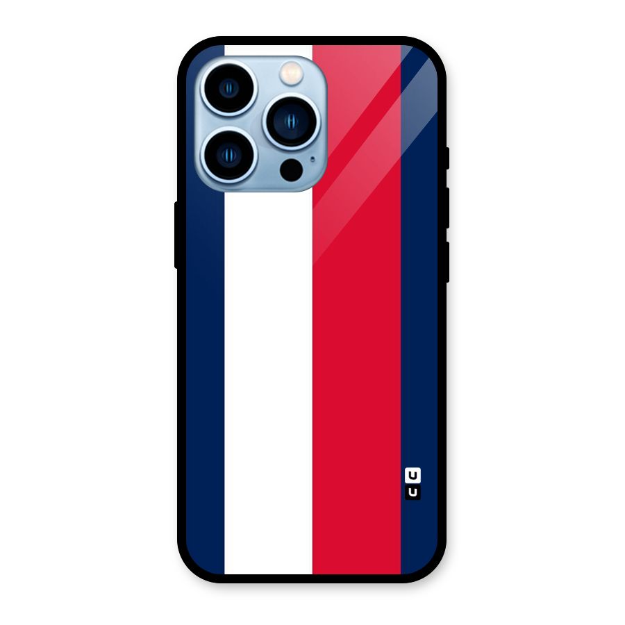 Electric Colors Stripe Glass Back Case for iPhone 13 Pro