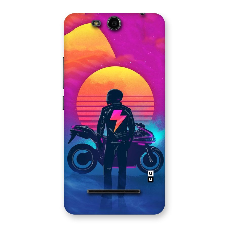 Electric Ride Back Case for Micromax Canvas Juice 3 Q392