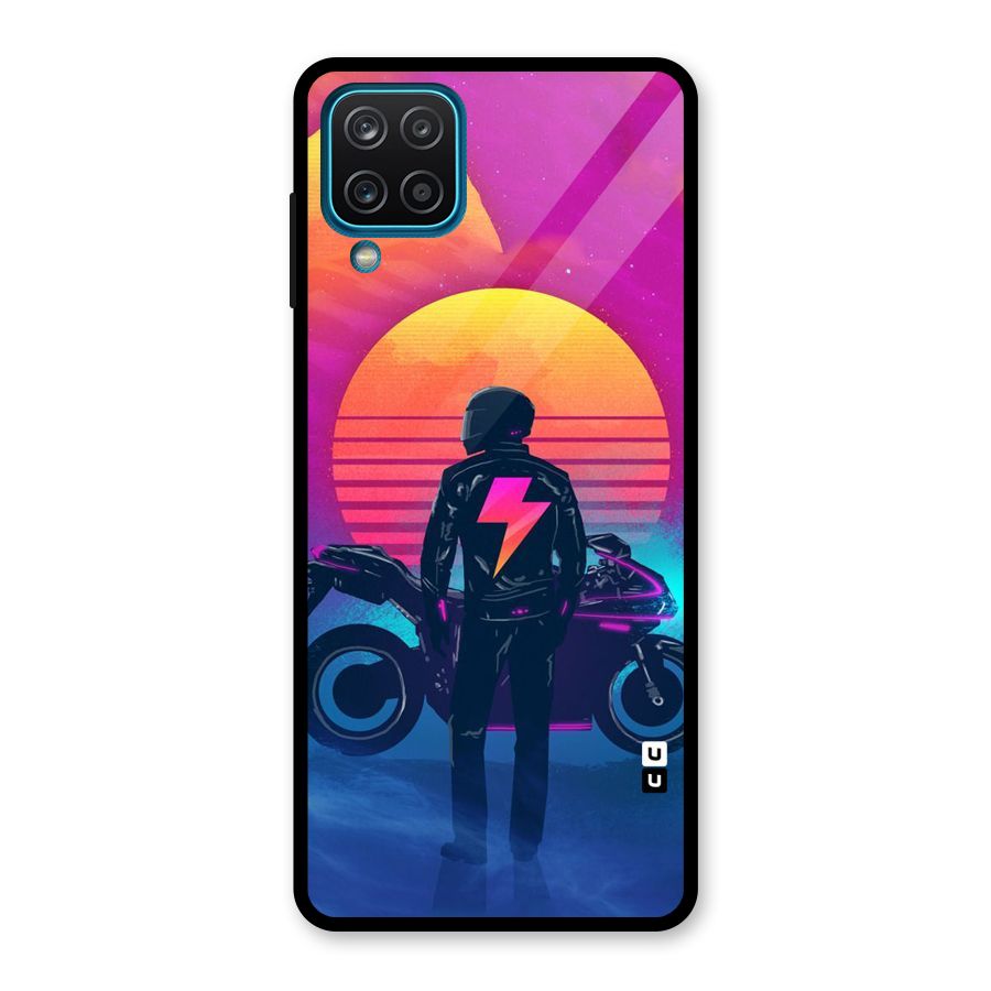 Electric Ride Glass Back Case for Galaxy A12