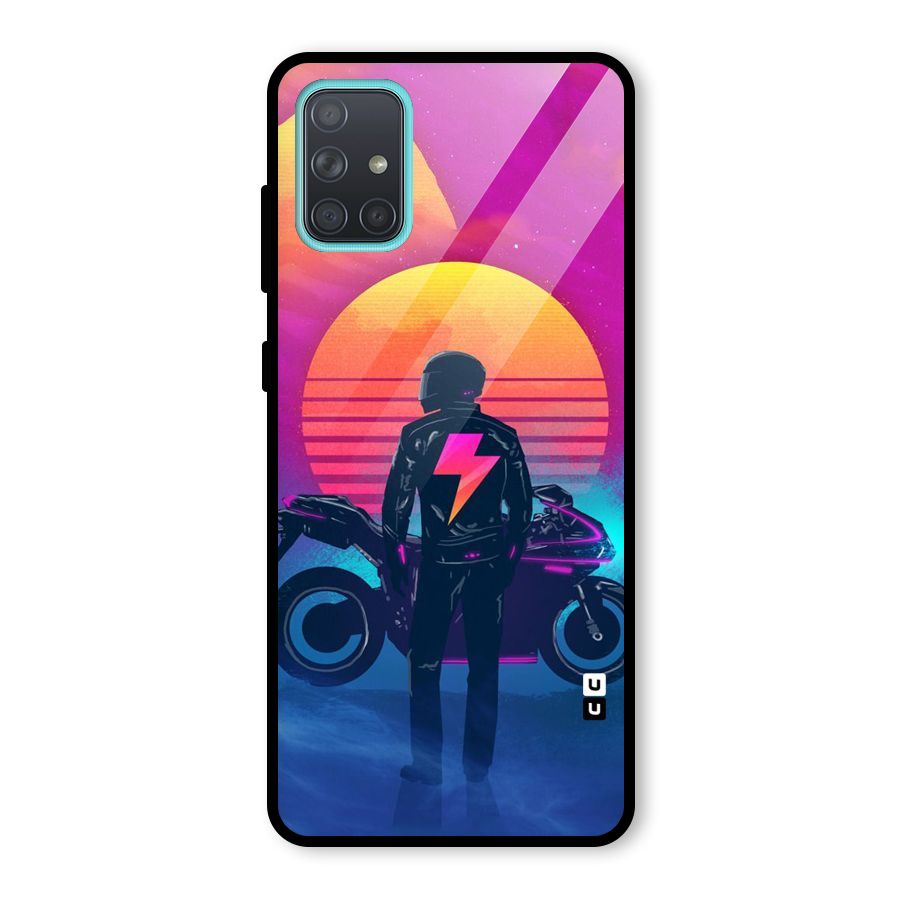Electric Ride Glass Back Case for Galaxy A71
