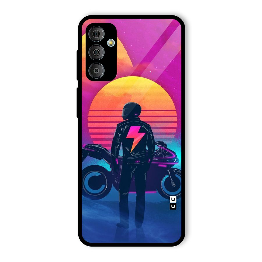 Electric Ride Glass Back Case for Galaxy F23