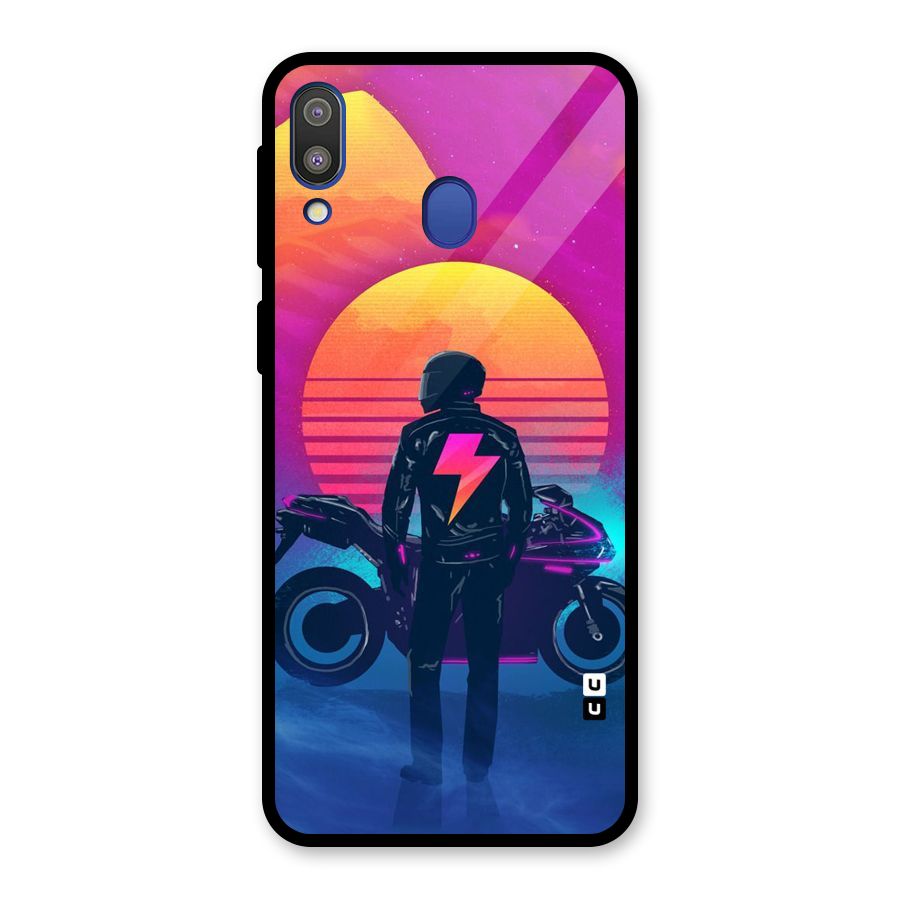 Electric Ride Glass Back Case for Galaxy M20