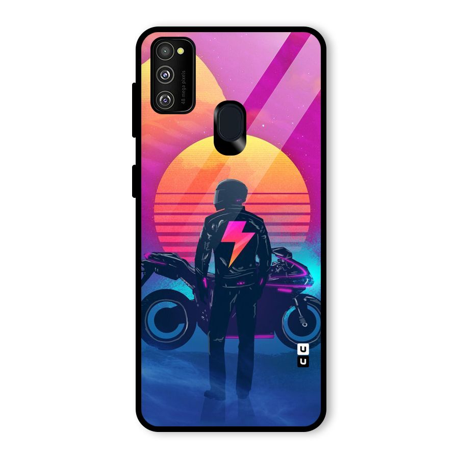 Electric Ride Glass Back Case for Galaxy M30s