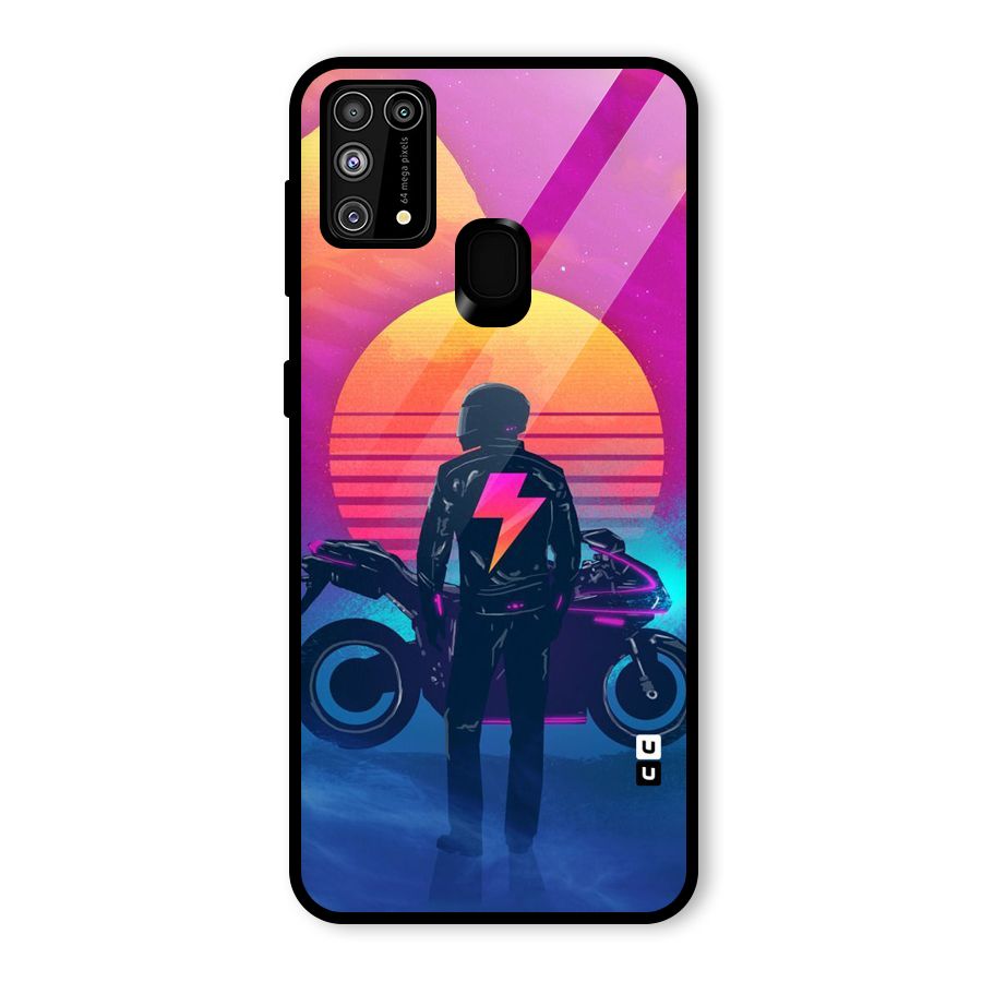 Electric Ride Glass Back Case for Galaxy M31