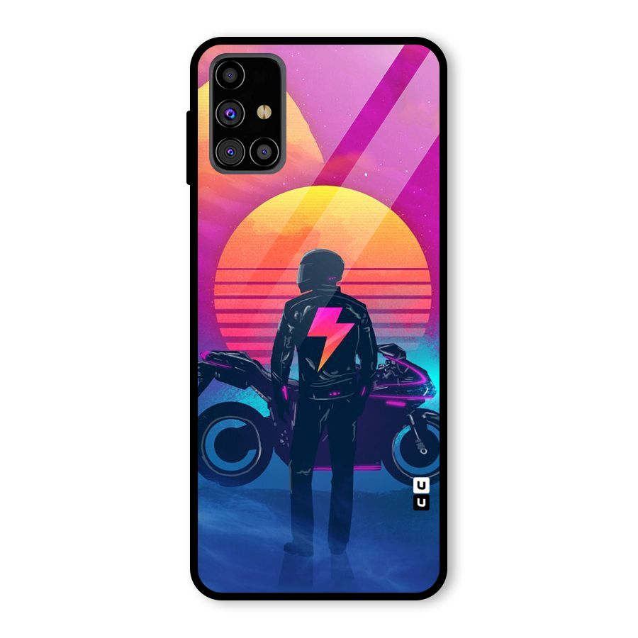 Electric Ride Glass Back Case for Galaxy M31s