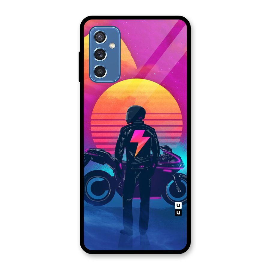 Electric Ride Glass Back Case for Galaxy M52 5G